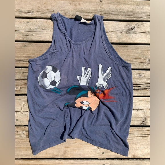 Vintage Disney Mickey Unlimited Tank Top Soccer Graphic | Size XL - Picture 3 of 7